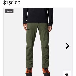 Men’s Mountain Hardware Grey Chockstone Alpine Pant - NWT